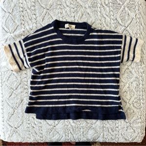 Madewell (Re)sponsible Weightless Cashmere Sweater Tee in Stripe size small